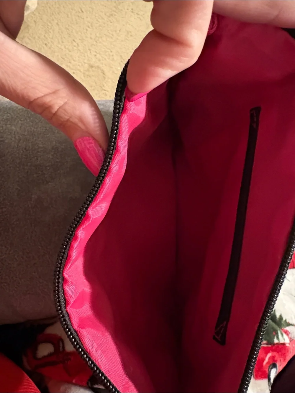 thirty-one Black Crossbody Bag with Pink Accent